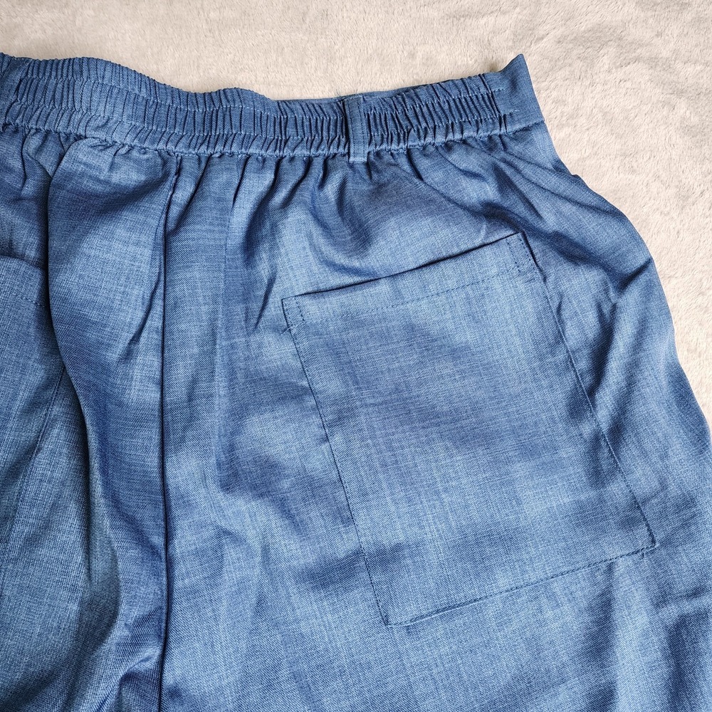 Coofandy Men 2 Piece Stretch Suit Set Slim Fit Lapel Jacket & Match Pants L Blue - Picture 14 of 16